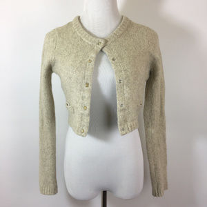 Anthropologie Charlie & Robin Linea Cropped Cardi